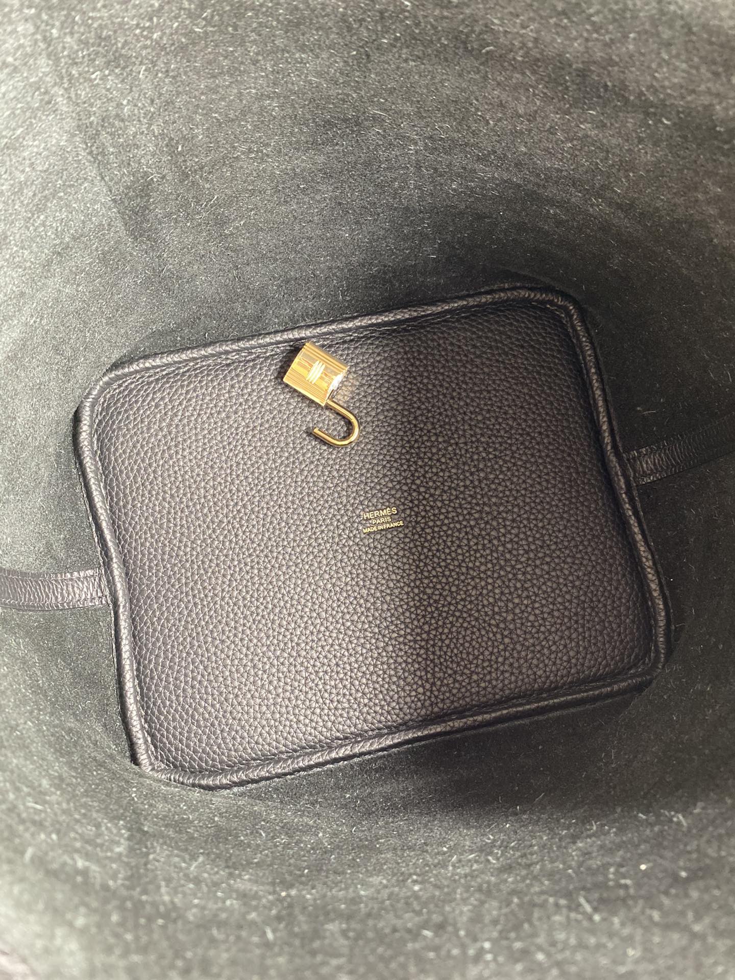 Hermes Picotin Lock 22 Bag In Black Clemence Leather